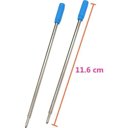 10 Pcs High Quality Writing Pen Refill Blue Black Ink Ballpoint Ball Point Pens Refills