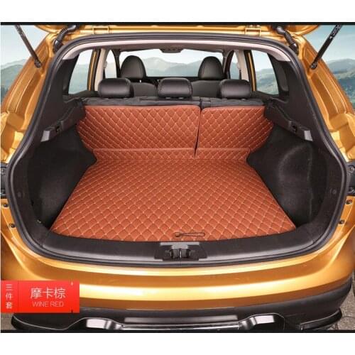 Brand New For Nissan Qashqai 2016 3PCS High Quality Car Trunk Mat Carpet Inside Mats PU Leather Pad Auto Accessories