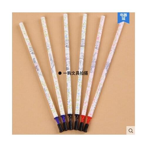 Aihao 1650/R9 0.5mm erasable gel pen refills dark blue black red ink office & school stationery