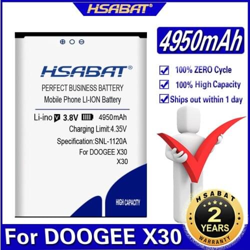 HSABAT 4950mAh BAT17613360 Battery for DOOGEE X30