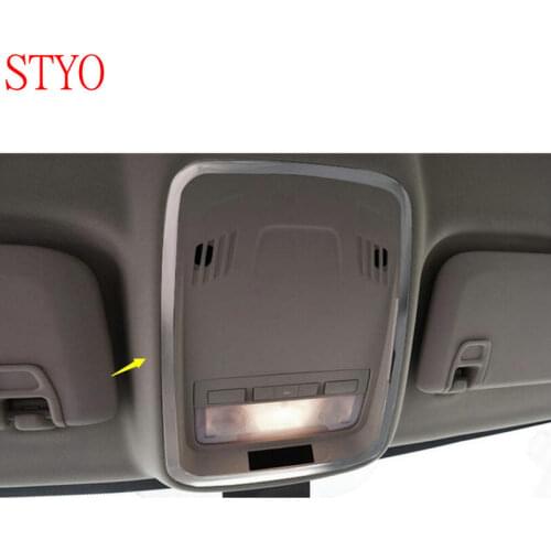 STYO Car stainless steel Front Reading Lamp Cover Trim Frame for LHD Chevrolet CRUZE 2017 2018