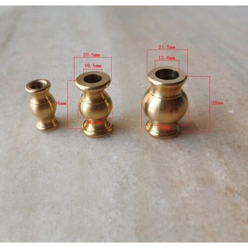 Without thread hollow vase tube bamboo joint connector without inner thread brass joint tube