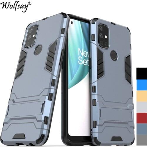For Cover OnePlus Nord N10 5G Case Hybrid Stand Silicone Shockproof Armor Case For OnePlus Nord N10 5G Cover OnePlus Nord N10 5G