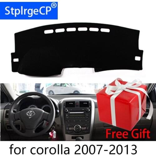 For Toyota Corolla Axio 2007-2013 Right and Left Hand Drive Car Dashboard Covers Mat Shade Cushion Pad Carpets Accessories
