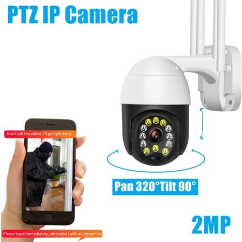 PTZ Wifi IP Camera 1080P 2MP Security Camera Wireless ONVIF Audio Outdoor Waterproof IR Color Night version H.264 P2P 2020 new