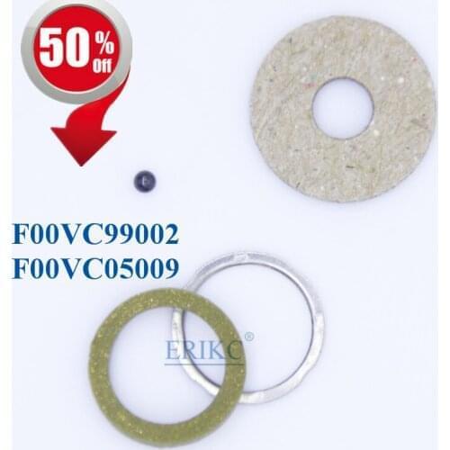 ERIKC F00VC99002 Ceramic Ball 1.5mm Diameter F00VC05009 Diesel Injector F 00V C99 002 Seal Ring Repair Kit F00VC05008 F00VC05001
