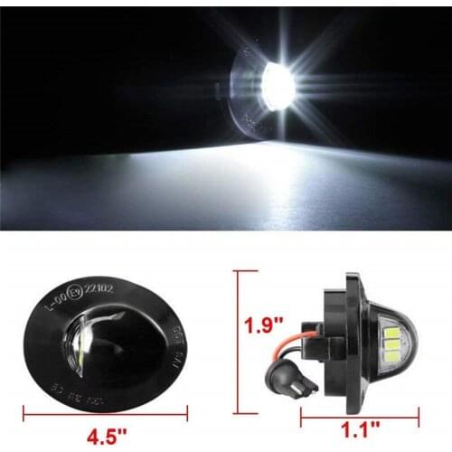 Ford F150 Ranger Raptor Explorer LED License Plate Light Kit For Ford F150 Ranger Raptor Explorer OE-Fit 3W Full License