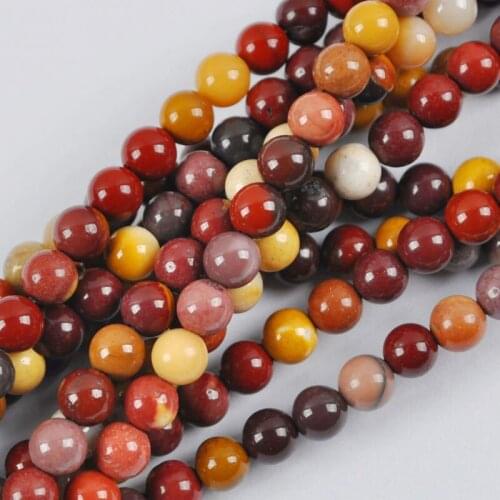 4MM Mookaite Stone Round Loose Beads 15.5 Inch Jewelry For Woman Gift Making B167