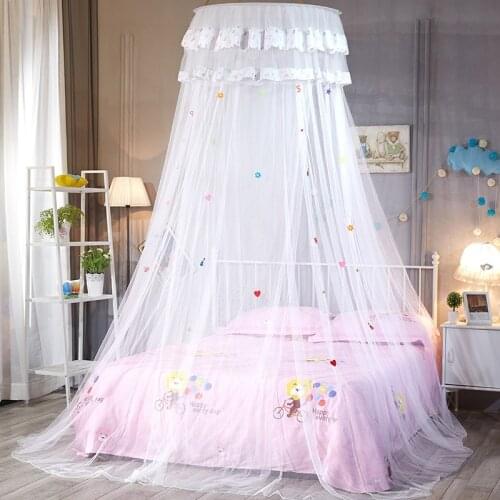 Baby Bedroom Mosquito Net for Sleeping N Dome Ceiling Girl Room Decor Canopy Princess Tent for Children Canopy on the Crib