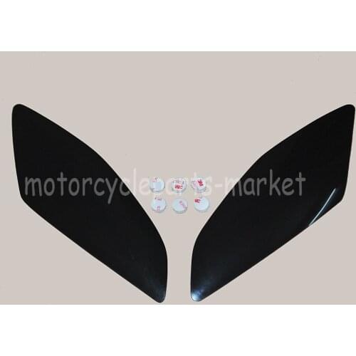 Motorcycle Black Headlight Lense Cover Shield For Yamaha YZF R6 2008-2012 2009 2010 2011