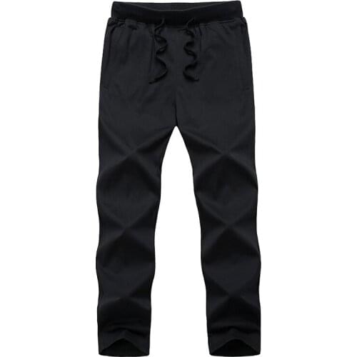 Men Pants Fashion Mens Pants Casual Mens Pant Outdoors High Quality Long Trousers Solid Men Clothing Plus Size 8XL 9XL