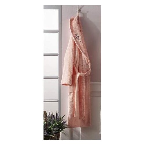 TAÇ SOFT CLASSIC BATHROBE SALMON