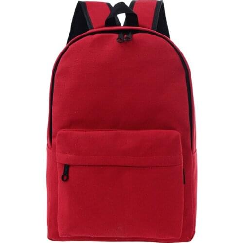 2018 Solid Color Black Canvas Backpack Women Fashion Women Backpack Womens Casual Daypacks Girls School Bag Mochila Feminina