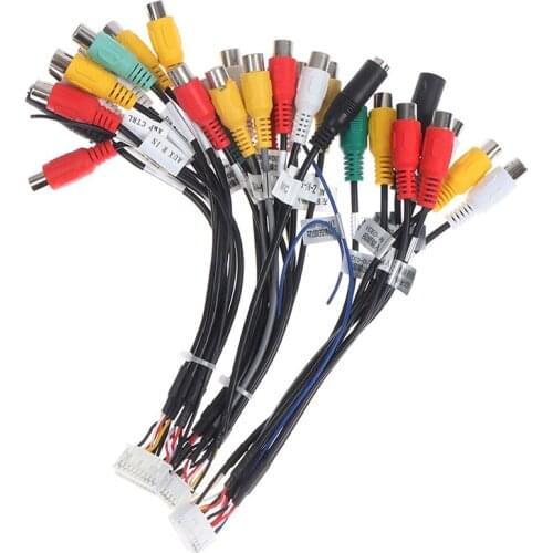 Practical Android Radio Car Accessories RCA Output Wire Aux-in Microphone Adapter