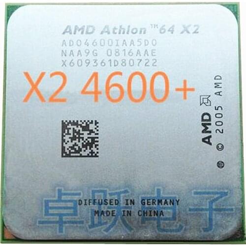 AMD Athlon 64 X2 4600+ CPU Processor (2.4Ghz/ 1M /1000GHz) Socket am2 working 100% Free Shipping
