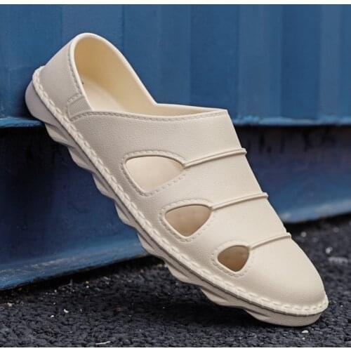 Men Sandals 2021 Men Casual Shoes Slippers Rome Retro Thick Bottom Open Toe Sandals Beach Slip On Slides Sandals Summer