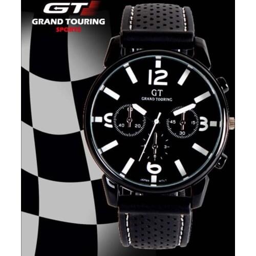 Racing Men Sports Watches Luxury Brand Grand Touring GT Watch Silicone Mens Army Quartz Military Wristwatch Women Fashion