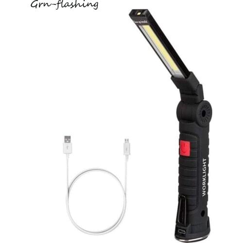 LED camping lamp USB powered Work light fold adsorption lamps Multifunctional for car repair lights indoor outdoor lighting