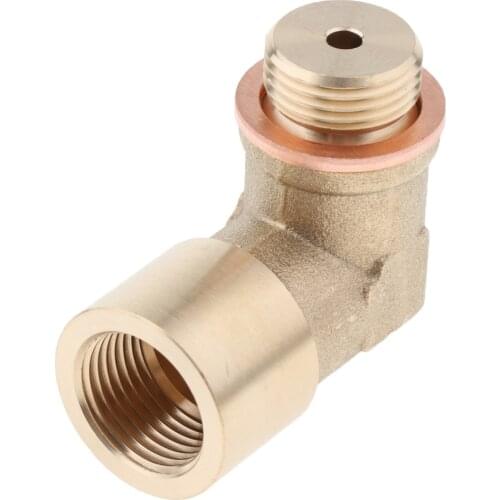 O2 oxygen sensor angled extender spacer 90 degree 02 bung extension M18 X 1.5