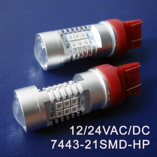 High quality 12/24VAC/DC 10W T20 7443 W21/5W Car Parking Light,Brake lights,Stoplight Auto led Bulb Lamp free shipping 10pcs/lot