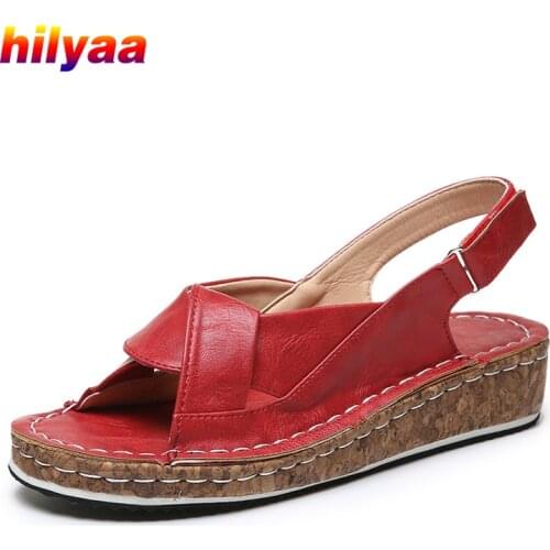 Retro Rome Sandals For Women Female Flat Shoes Summer Breathable Comfortable Outdoor Sandalias mujer Casual Platform Sandals