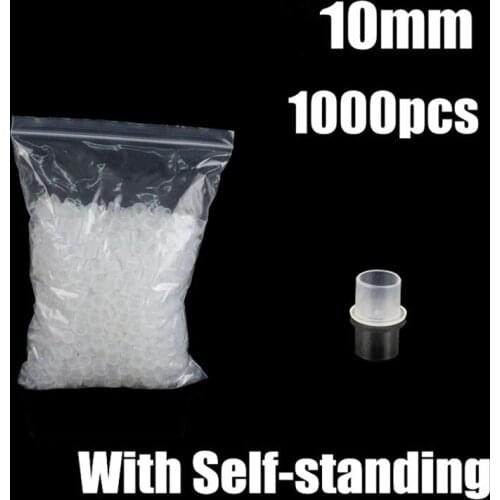 10 mm Disposable Tattoo & Permanent Makeup Pigment Ink Caps Cup with No-Split Stable Base Pack of 1000 pieces
