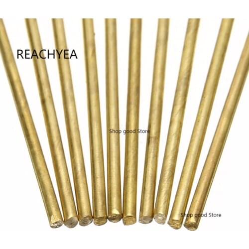 10pcs Brass Welding Rods Wires Sticks 1.6mm Diameter 250mm Length For Brazing Soldering Repair Tools