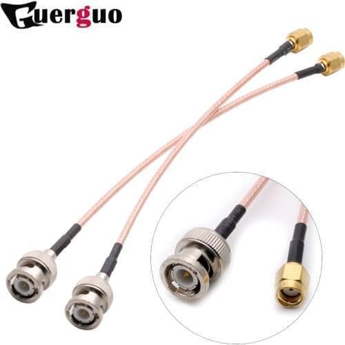 100PCS RG316 15CM 6" Wholesale Adapter Customized Length BNC Male Switch RP-SMA Male Plug (female pin) pigtail cable