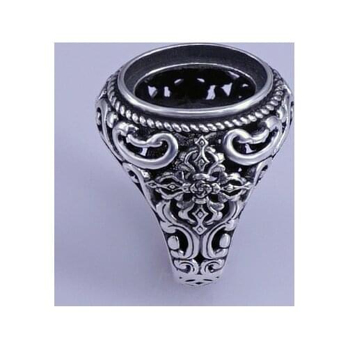 12*16mm 925 STERLING SILVER Men Women Semi Mount Bases Blanks base blank Pad ring rings Setting vajry jewelry gift diy A3245