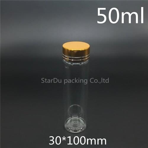 12pcs 30*100mm 50ml screw neck glass bottle with gold cap for vinegar or alcohol,carft/storage candy bottles