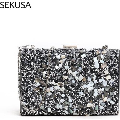 2021 Luxury Diamond Fashion Women Party Clutch Bag Evening Bag Female Pu Leather Crossbody Mini Bag Purses Handbags Shoulder