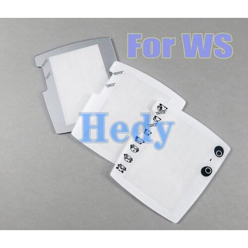 50PCS Silver White Replacement Protector Cover For BANDAI Wonder Swan Color Screens For WS plastic Screen Len