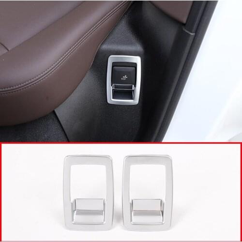 ABS Chrome Car Second Row Seat Adjustment Frame For BMW X3 2018 Car Accessories 2pcs
