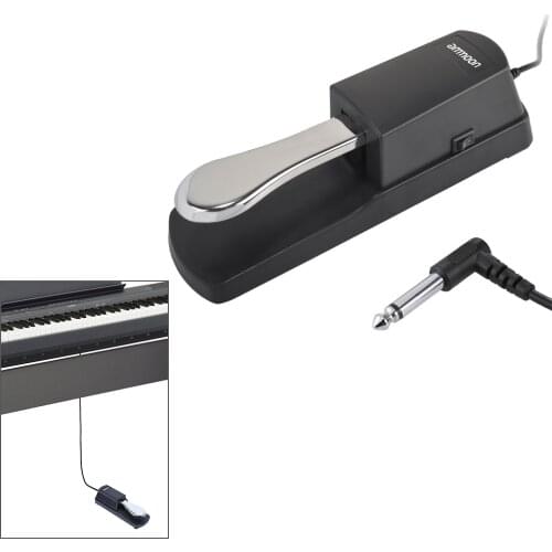 Ammoon Sustain Pedal Piano Keyboard Sustain Damper Pedal for Casio Electric Piano Electronic Organ Drum Sustain Pedal