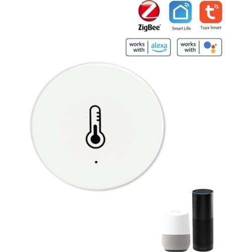 Tuya Zigbee Temperature Humidity Sensors Home Linkage Equipment Wireless Compatible With Alexa Google Home