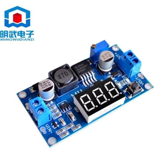DC-DC 4.5-32V to 5V-52V XL6009 Boost Step-up Module Power Supply LED Voltmeter