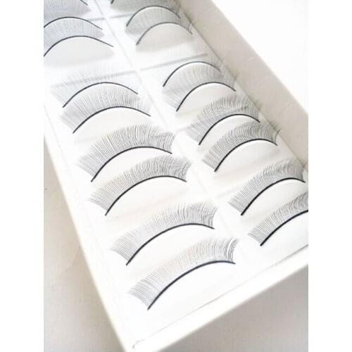 Dibos 10 pairs Individual False Eyelashes Natural Training Lashes for Eyelash Extension kit Practicing Teaching