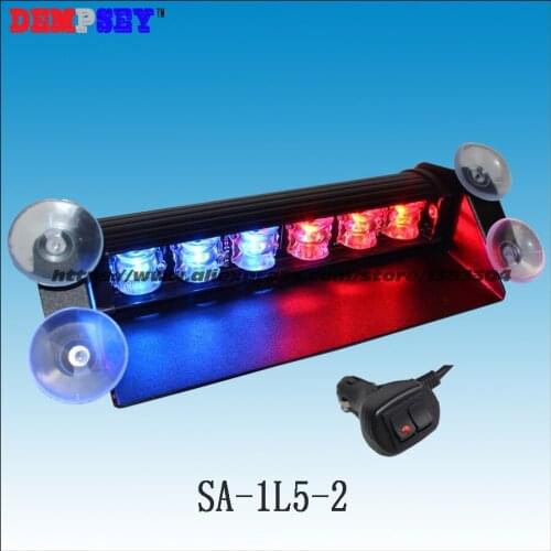 SA-1L5-2 Car covers Police Fire Engineering Emergency Windshield/Traffic Road Safety Strobe Lights/Red&Blue warning deck light
