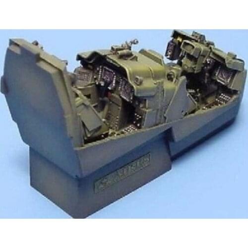 Resin AH64D Apache helicopter cockpit 1:48 with Hasegawa