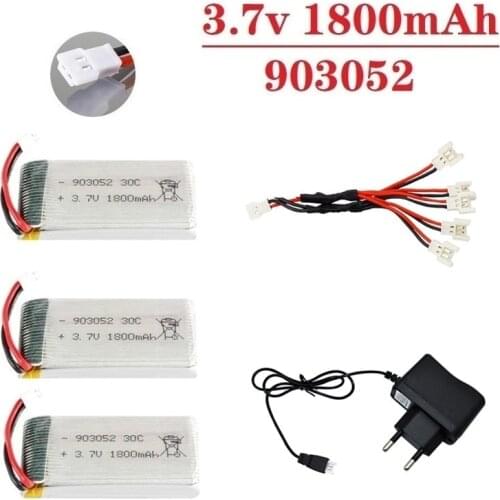 5-in-1 3.7v 1800mAh Lipo Battery Charger Set for KY601S SYMA X5 X5S X5C X5SC X5SH X5SW M18 H5P H11D H11C RC Drone Spare Parts