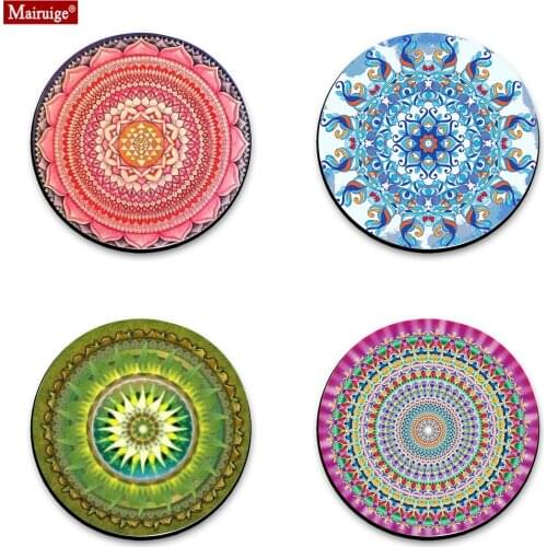 Datura Flowers Round Best Mouse Pad Color Game Mousepad Gaming PC Laptop Supplies Rubber Computer Desk Mat 20cmx20cm Keyboard