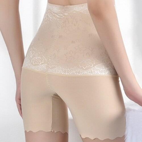 2020 New High-waisted Abdomen Safety Pants, Anti-failure Leggings, Thin Inner Wear Ice Silk Seamless Ladies