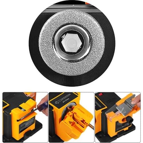 Multifunction Knife Sharpener Grinding Wheel Electric Sturdy Drill Sharpening Machine Accessories Kitchen Tools(Without Machine)