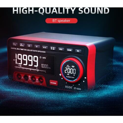 BSIDE 19999 Counts Multi-function Multimeter True RMS Digital Multimeter DC/AC Voltage Frequency Resistance Capacitance Measure