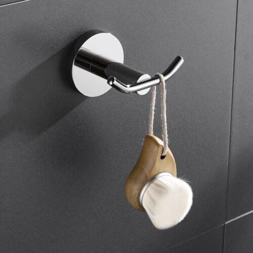 Stainless Steel Wall Hooks Cap Robe Towel Clothes Coat Hat Hanger for Kitchen Bathroom Accessories