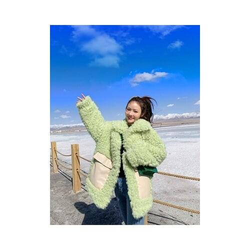 New 2022 Style High-end Fashion Women Faux Fur Coat C299