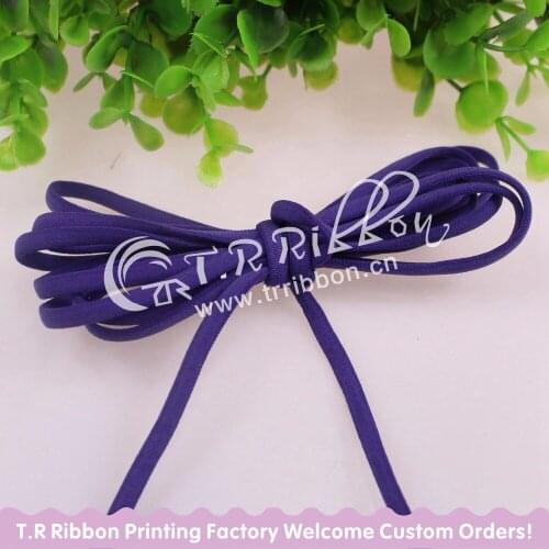 New! High quality 5mm 100 yards/roll Tiny Elastic Nylon Thread for shoelace , #92114 darkorchid