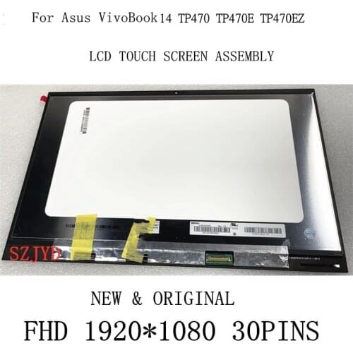 Original Free shipping 14 inch lcd touch assembly replacement For Asus VivoBook Flip 14 TP470 TP470E TP470EZ laptop panel