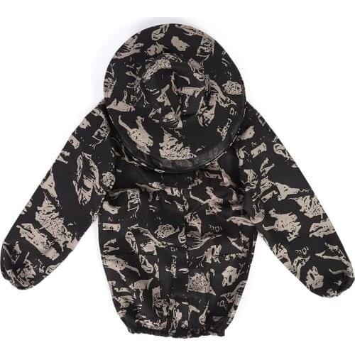 Beekeeping Jacket with Round Veil Hood Professional Premium Beekeeper Protection Equippment Agricultural Tool