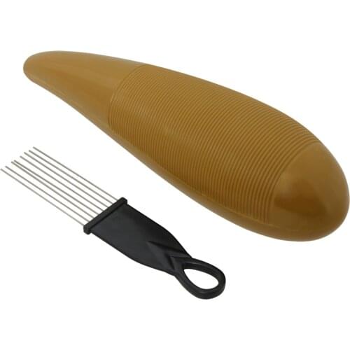 Plastic Guiro Merengue Guira ABS Percussion Instrument Children Musical Toy with Scraper drum accessories